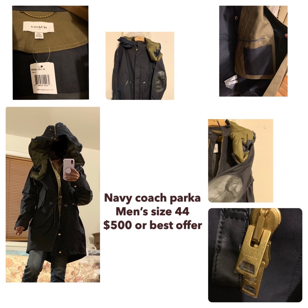 Men’s Coach size 44 parka jacket